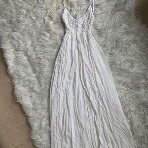 white maxi dress